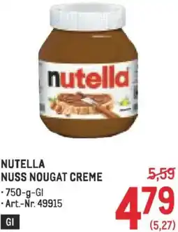 Metro Nutella nuss nougat creme Angebot