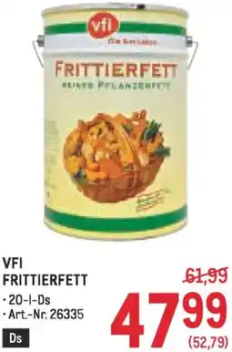 Metro Vfi frittierfett Angebot