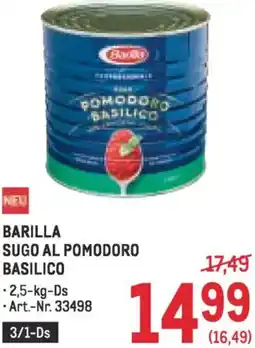Metro Barilla sugo al pomodoro basilico Angebot