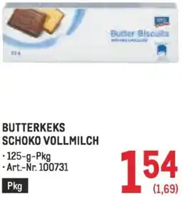 Metro Butterkeks schoko vollmilch Angebot