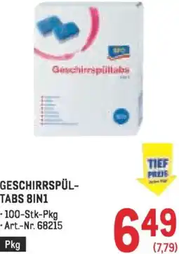 Metro Geschirrspül- tabs Angebot