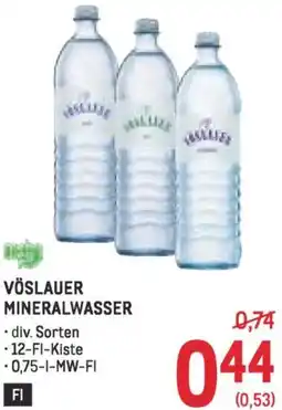 Metro Vöslauer mineralwasser Angebot