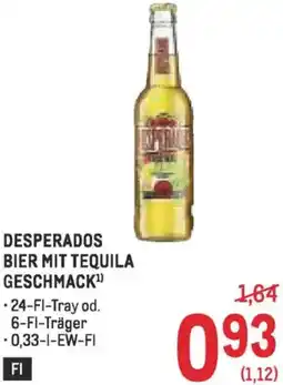 Metro Desperados bier mit tequila geschmack Angebot