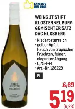 Metro Weingut stift klosterneuburg gemischter satz dac nussberg Angebot