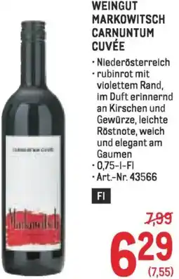 Metro Weingut markowitsch carnuntum cuvée Angebot