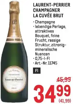 Metro Laurent-perrier champagner la cuvée brut Angebot
