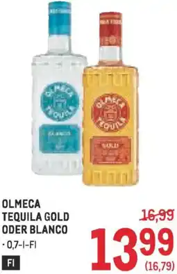 Metro Olmeca tequila gold oder blanco Angebot