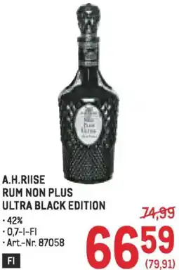 Metro A.h.riise rum non plus ultra black edition Angebot