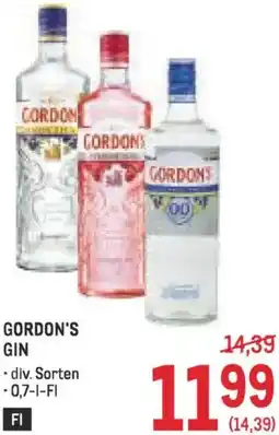 Metro Gordon's gin Angebot