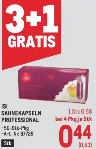 Metro Isi sahnekapseln professional Angebot