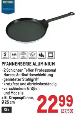 Metro Pfannenserie aluminium Angebot
