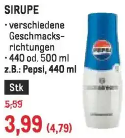 Metro Sirupe Angebot
