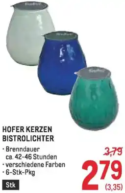 Metro Hofer kerzen bistrolichter Angebot