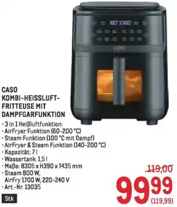 Metro Caso kombi-heissluft- fritteuse mit dampfgarfunktion Angebot