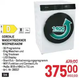 Metro Gorenje waschtrockner Angebot