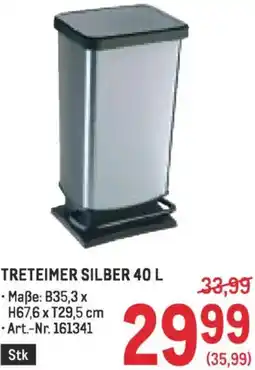 Metro Treteimer silber Angebot