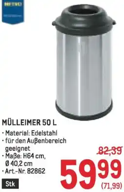 Metro Mülleimer Angebot
