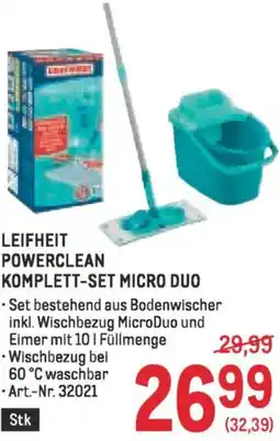 Metro Leifheit powerclean komplett-set micro duo Angebot