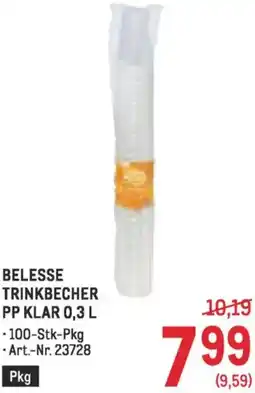 Metro Belesse trinkbecher Angebot