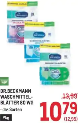 Metro Dr.beckmann waschmittel- blätter Angebot