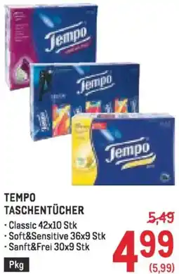 Metro Tempo taschentücher Angebot
