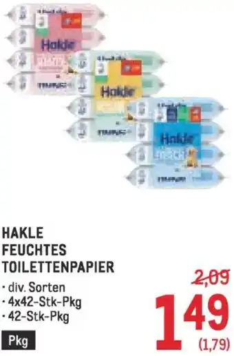 Metro Hakle feuchtes toilettenpapier Angebot
