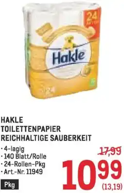 Metro Hakle toilettenpapier reichhaltige sauberkeit Angebot