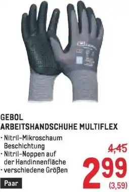 Metro Gebol arbeitshandschuhe multiflex Angebot