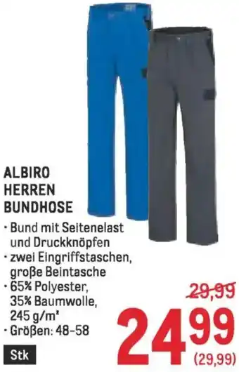Metro Albiro herren bundhose Angebot
