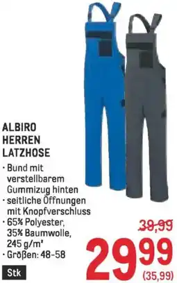 Metro Albiro herren latzhose Angebot