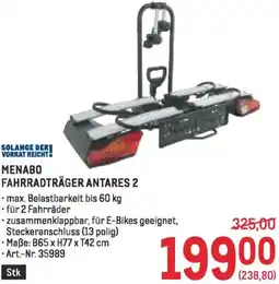 Metro Menabo fahrradträger antares 2 Angebot