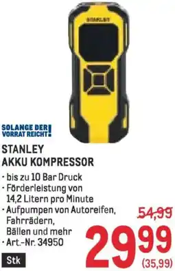 Metro Stanley akku kompressor Angebot