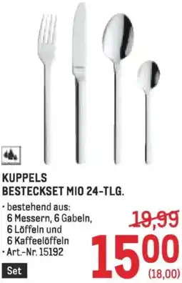 Metro Kuppels besteckset mio Angebot