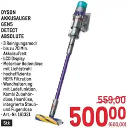 Metro Dyson akkusauger gen5 detect absolute Angebot