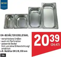 Metro Gn-behälter edelstahl Angebot