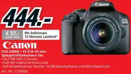 Media Markt Canon Spiegelreflexkamera-Set Angebot