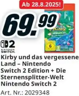 Media Markt Kirby und das vergessene Land – Nintendo Switch 2 Edition + Die Sternensplitter-Welt Nintendo Switch 2 Angebot