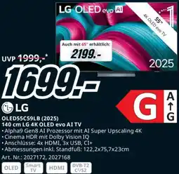 Media Markt LG 4K OLED evo AI TV Angebot