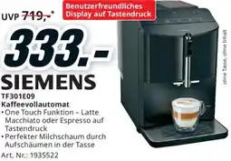 Media Markt SIEMENS Kaffeevollautomat Angebot
