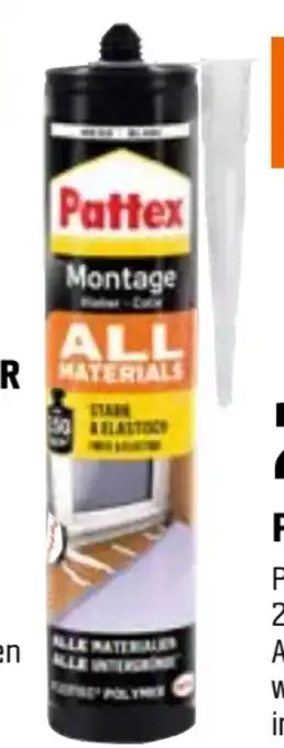 OBI Pattex Montagekleber All Materials Angebot