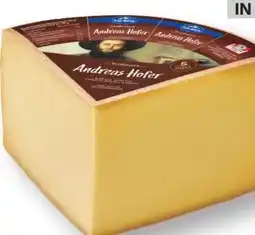 MPreis Tirol Milch Andreas Hofer Bergkäse Angebot