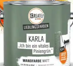 OBI Create! by OBI Lieblingsfarben Wandfarbe Karla Angebot