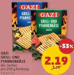 PENNY Gazi grill- und pfannenkäse Angebot