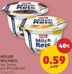 PENNY Müller milchreis Angebot