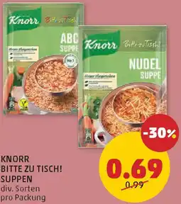PENNY Knorr bitte zu tisch! suppen Angebot