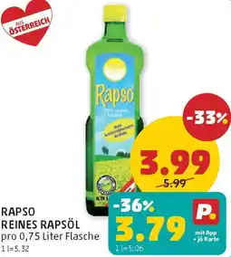 PENNY Rapso reines rapsöl Angebot