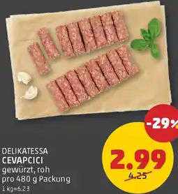 PENNY Delikatessa cevapcici gewürzt, roh Angebot