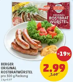 PENNY Berger original rostbrat würstel Angebot