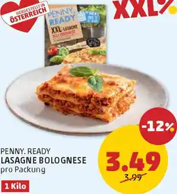 PENNY Penny. ready lasagne bolognese Angebot