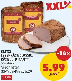 PENNY Kletzl leberkäse classic, käse od. pikant Angebot